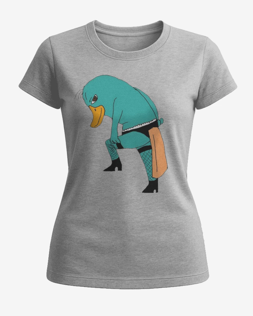 Polera de Mujer Gris Melange de Perry El OrtitoRico