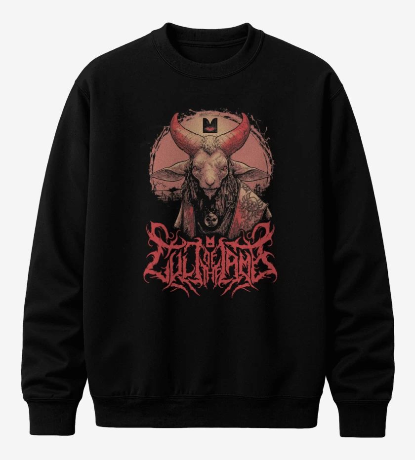 Poleron polo Negro de Cult of the Lamb Unholy Lamb