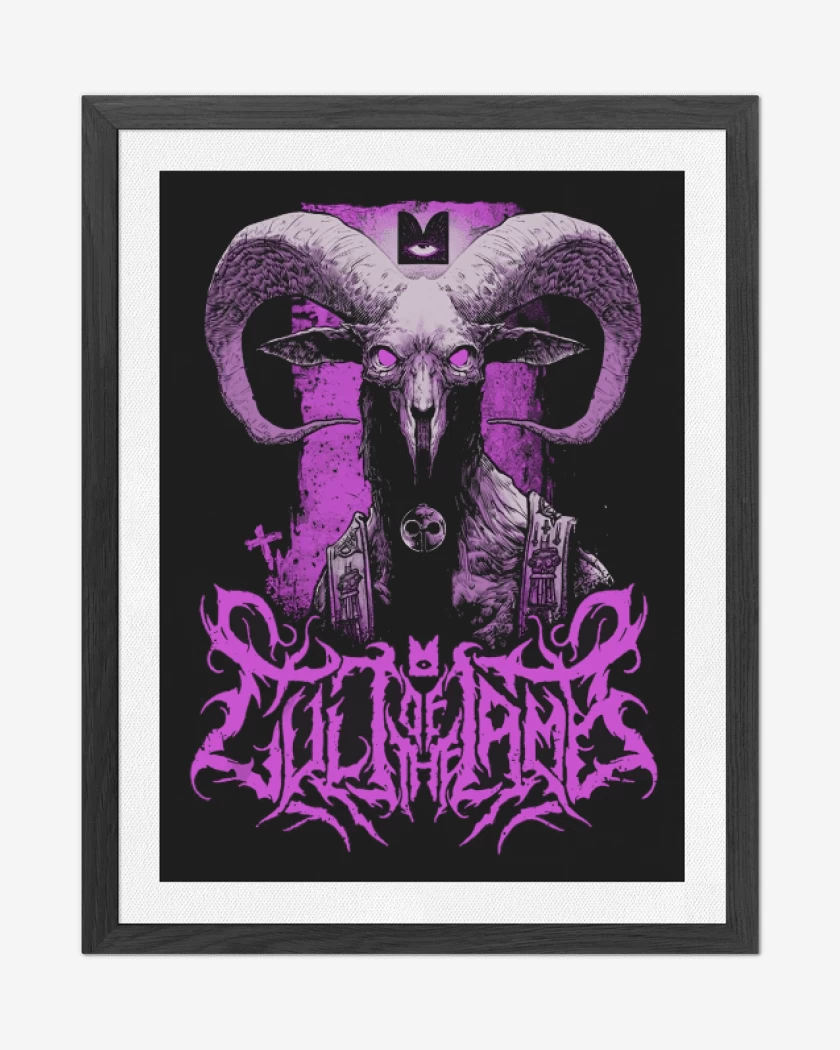 Cuadro decorativo Negro de Cult of the Lamb Unholy Goat
