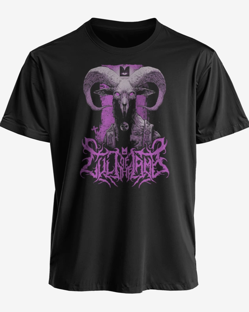 Polera premium Negro de Cult of the Lamb Unholy Goat