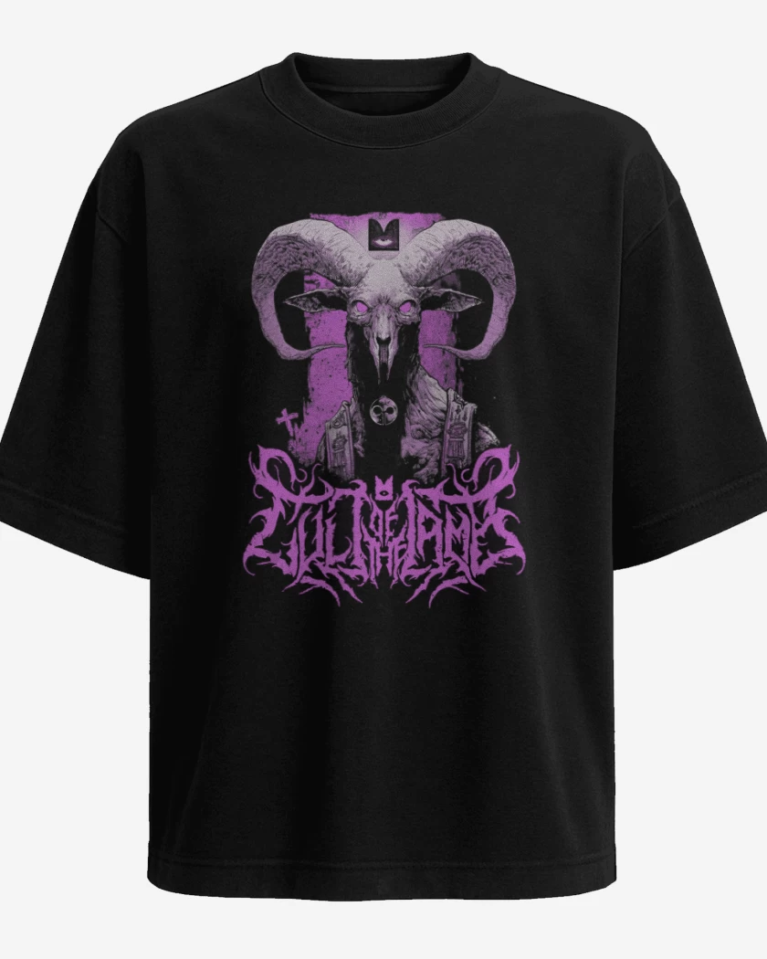 Polera Oversize Cult of the Lamb Unholy Goat
