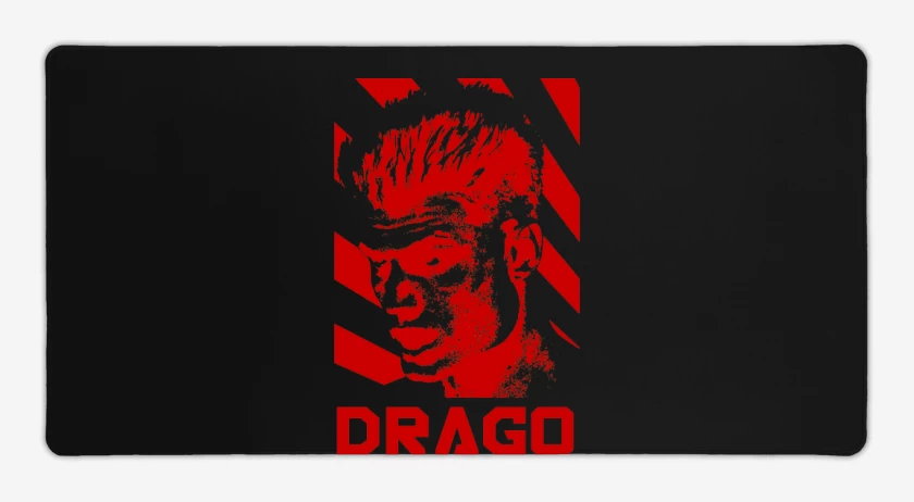 Mouse pad Gamer Negro de Drago