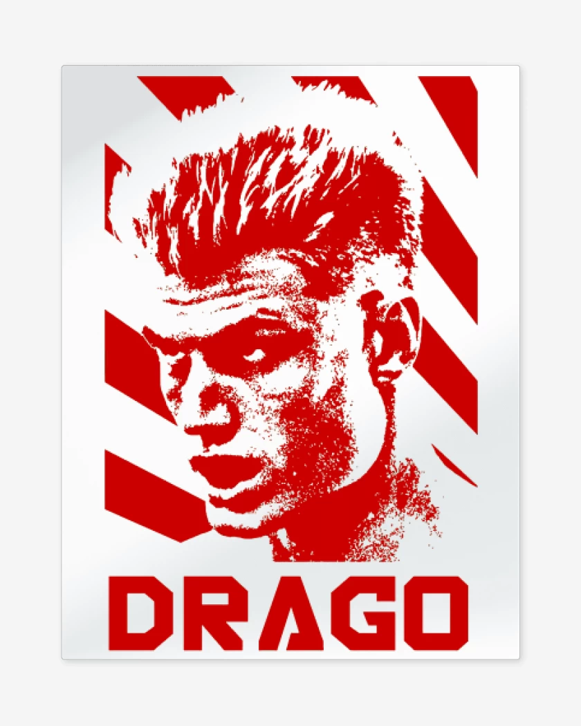 Print metalico Blanco de Drago