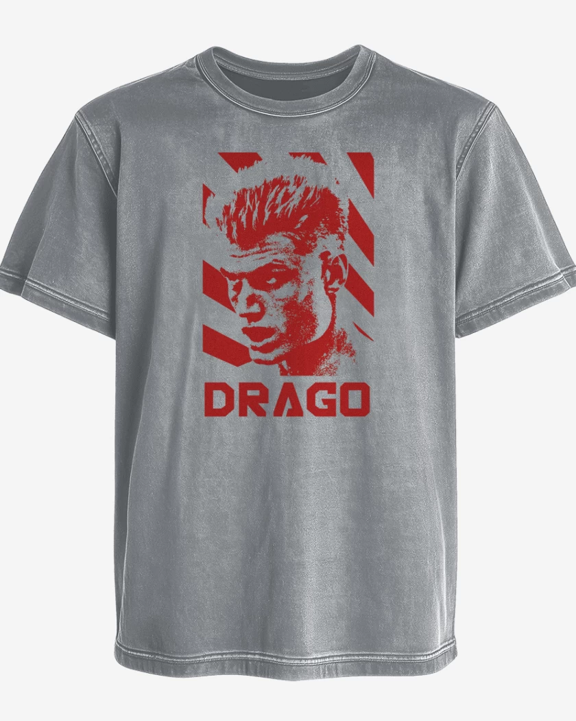 Polera desgastada Gris Melange de Drago