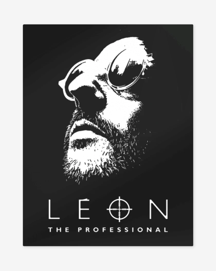 Print metalico Negro de Leon the professional 2