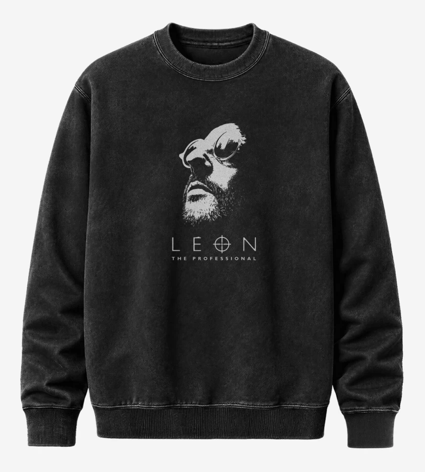 Poleron Polo Acid Wash Negro de Leon the professional 2