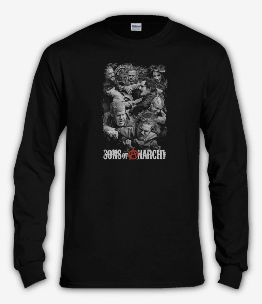Polera manga larga Sons of anarchy poster