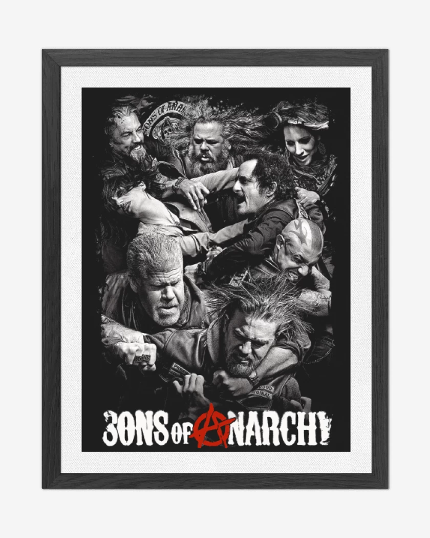 Cuadro decorativo Negro de Sons of anarchy poster