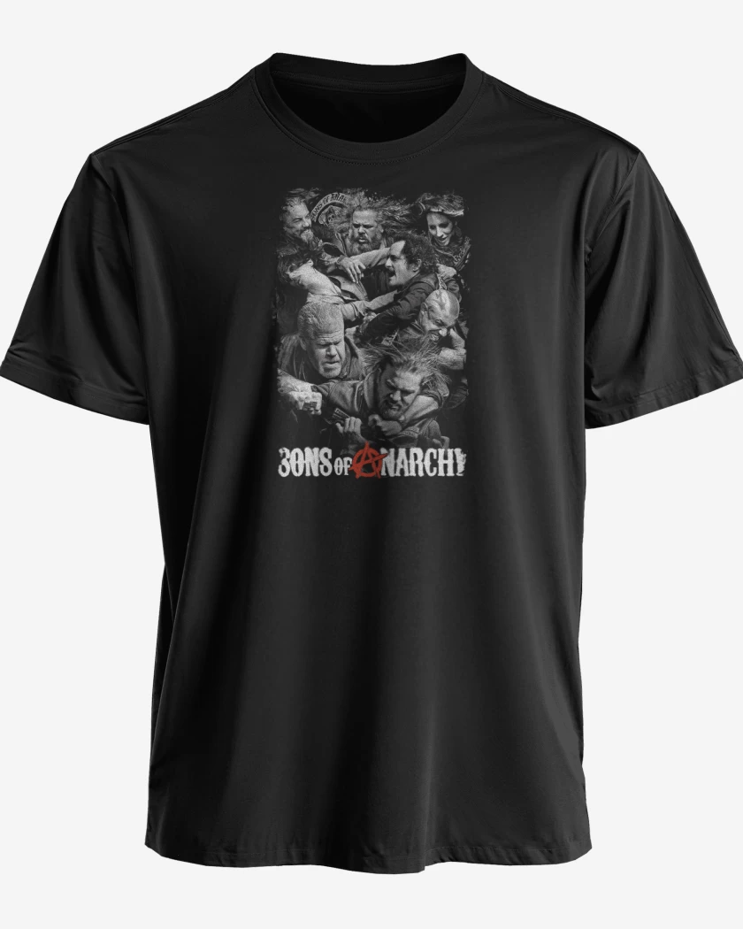 Polera premium Negro de Sons of anarchy poster