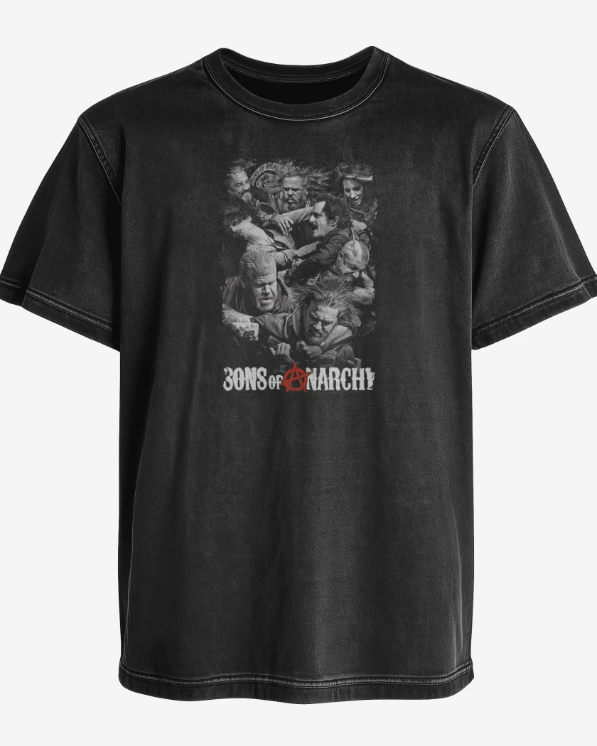 Polera desgastada Sons of anarchy poster