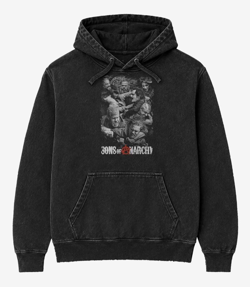 Poleron Canguro Acid Wash Negro de Sons of anarchy poster