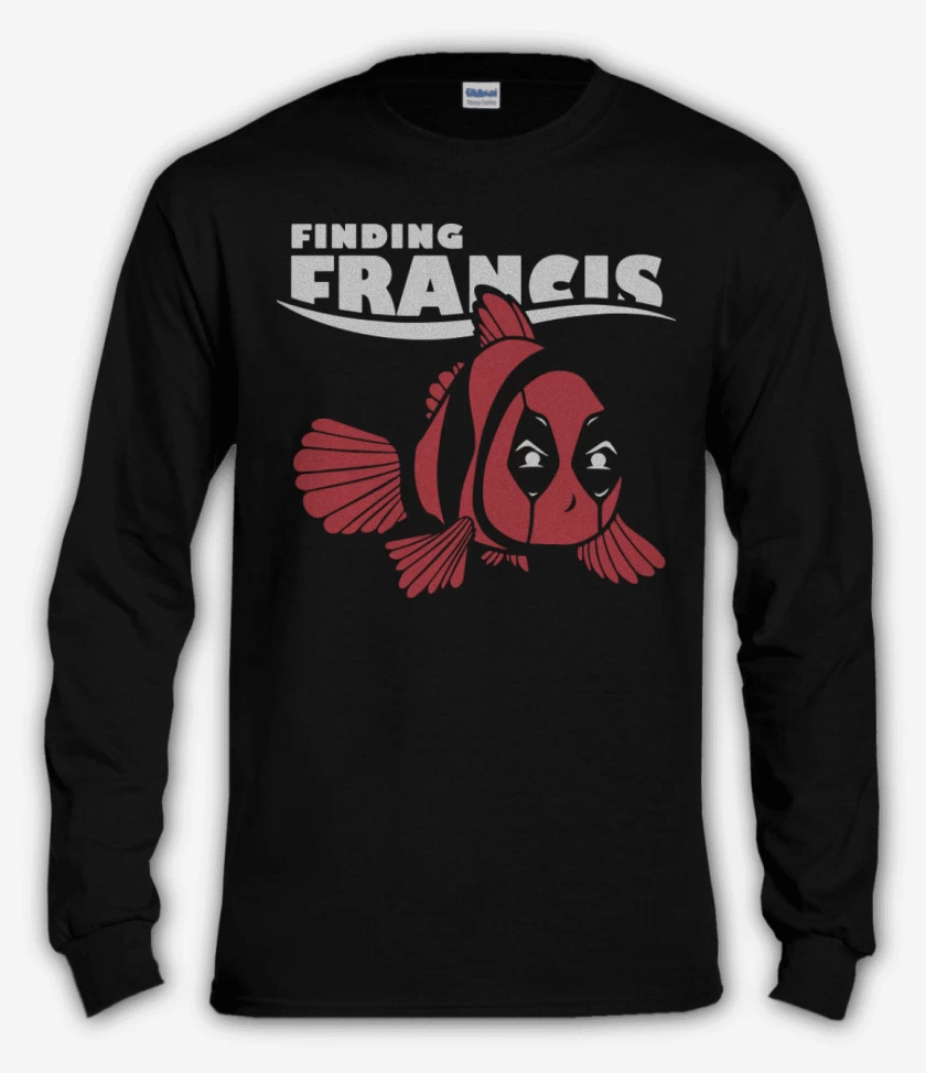 Polera manga larga Negro de Finding franci
