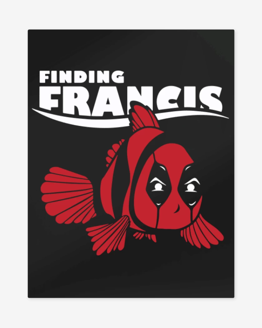 Print metalico Negro de Finding franci
