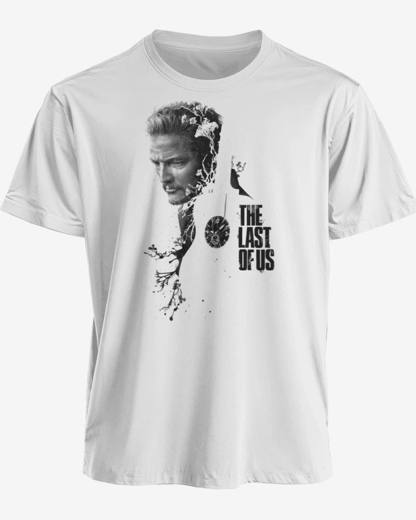 Polera premium Blanco de The Last of Us Joel