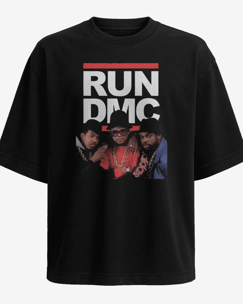 Polera Oversize Negro de RUNDMC