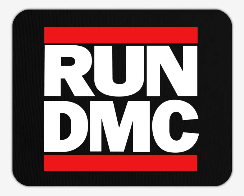 Mousepad Negro de RUNDMC LOGO
