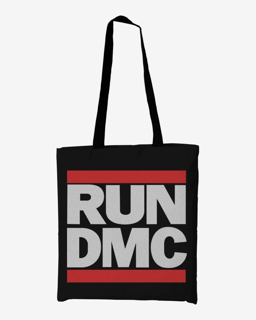 Totebag Negro de RUNDMC LOGO