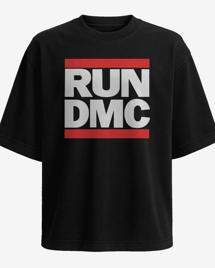 Polera Oversize Negro de RUNDMC LOGO