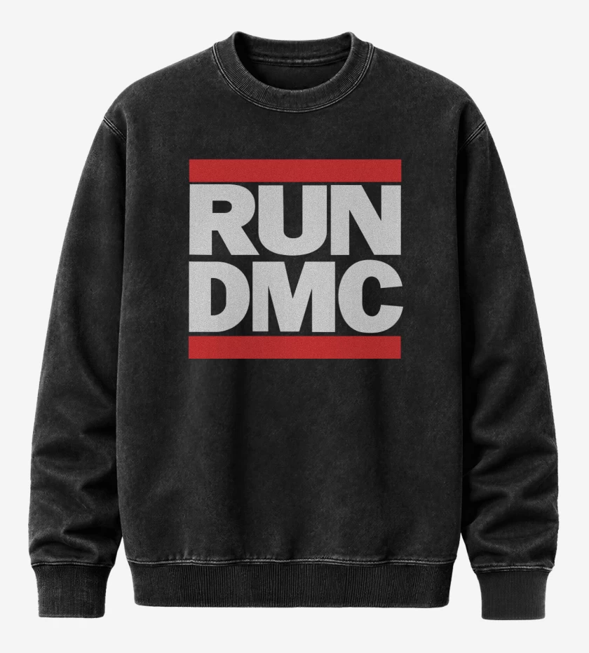 Poleron Polo Acid Wash Negro de RUNDMC LOGO