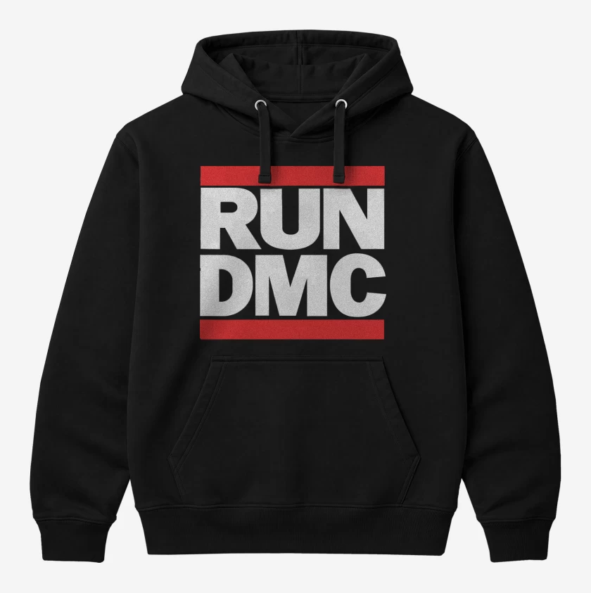 Polerón Canguro Negro de RUNDMC LOGO