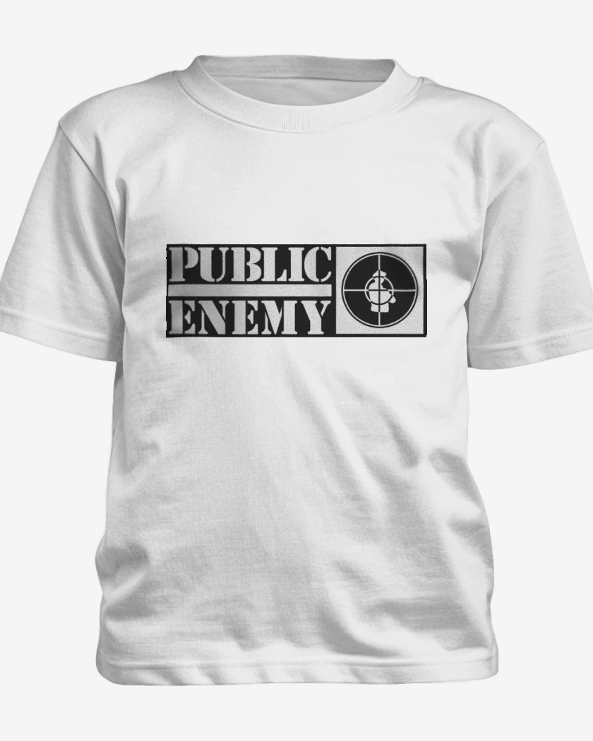 Polera de niño Blanco de Public Enemy