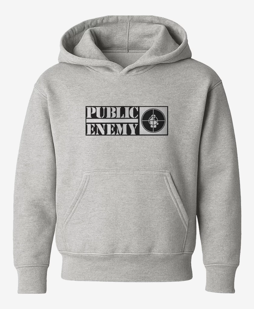 Poleron de niño Gris Melange de Public Enemy
