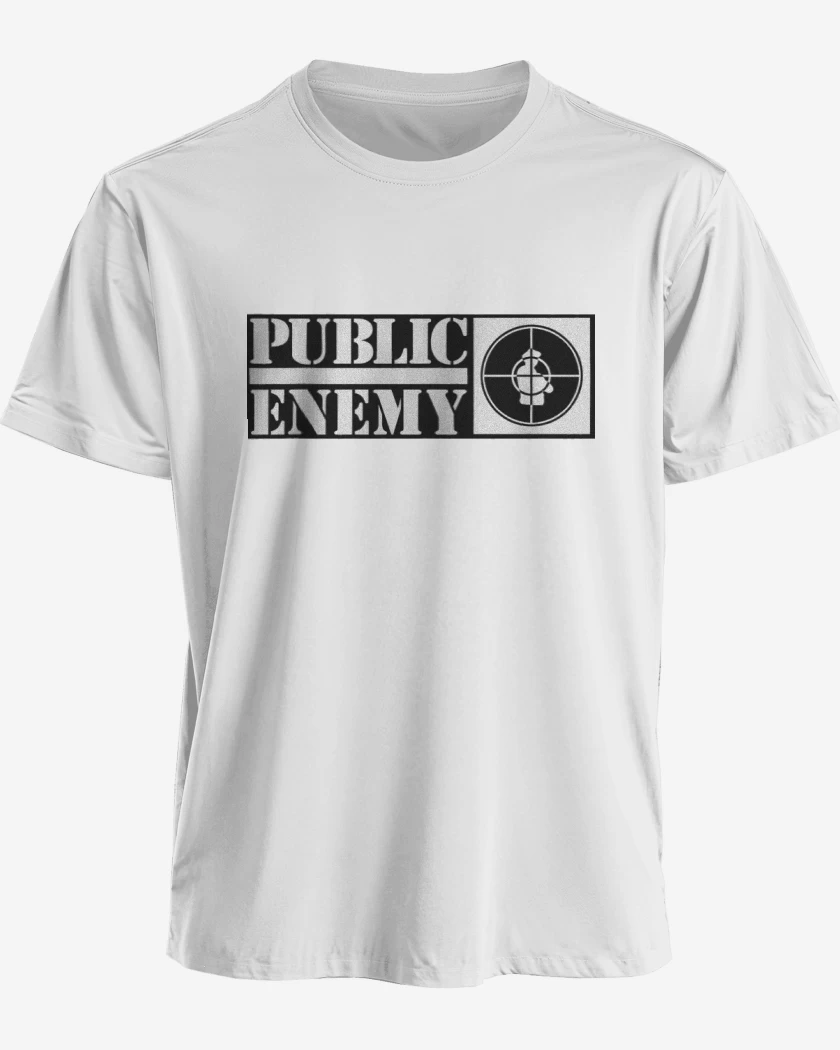Polera premium Blanco de Public Enemy