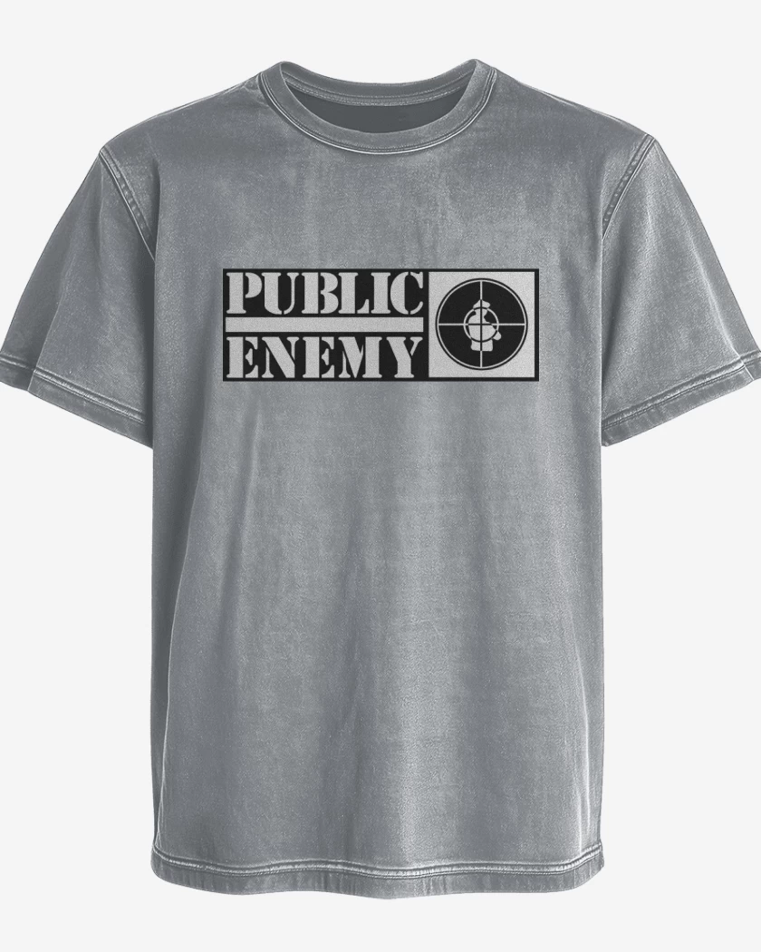 Polera desgastada Public Enemy