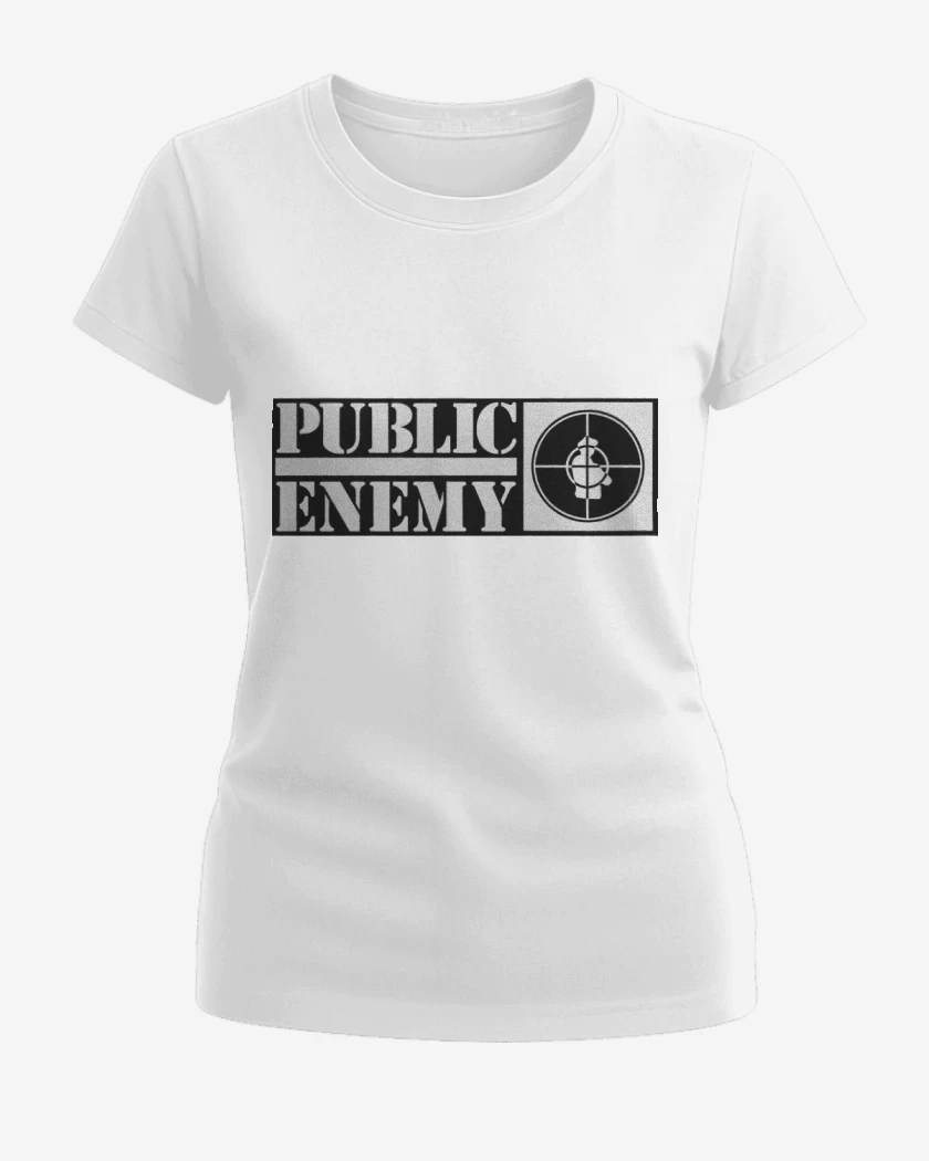 Polera de Mujer Blanco de Public Enemy