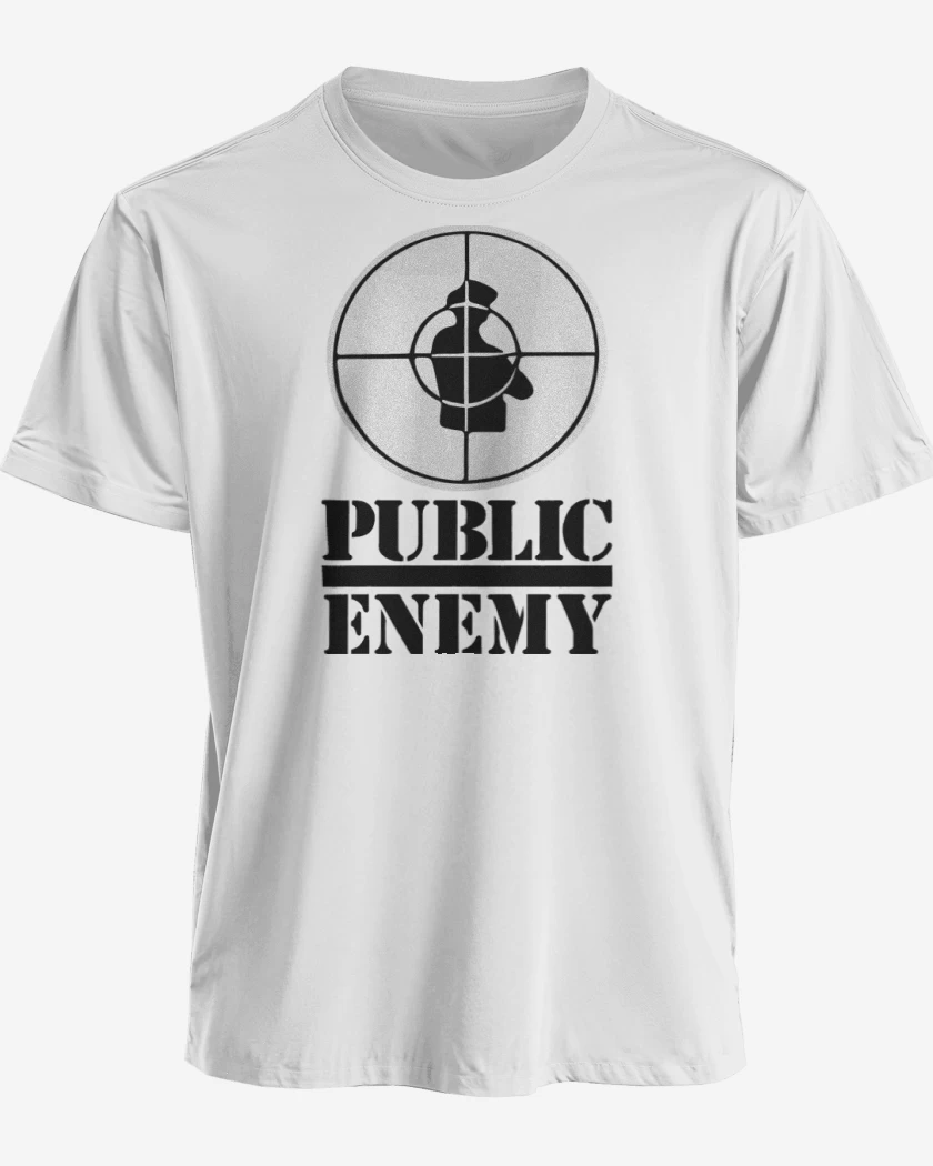 Polera premium Blanco de Public Enemy II