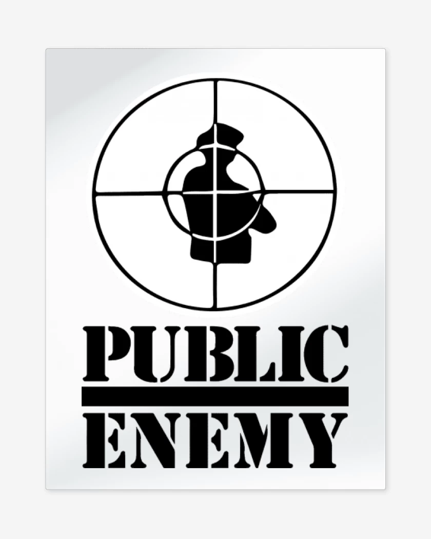 Print metalico Blanco de Public Enemy II