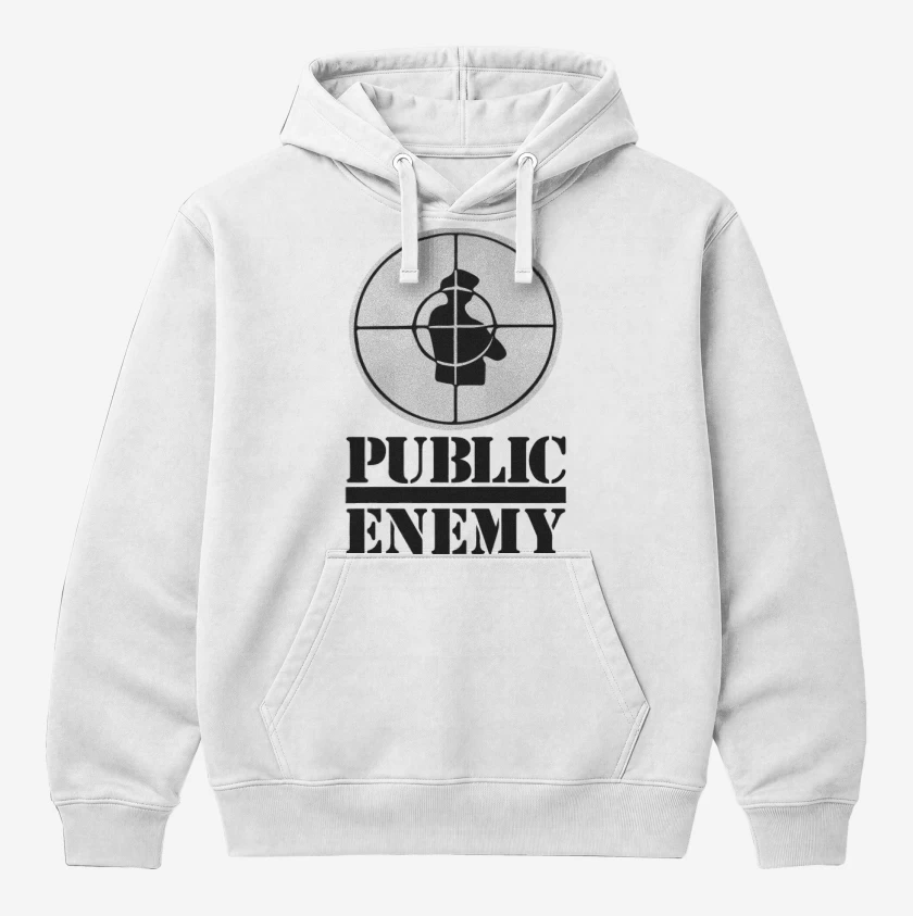 Polerón Canguro Blanco de Public Enemy II