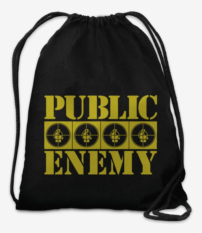 Mochila Negro de PUBLIC ENEMY YELLOW