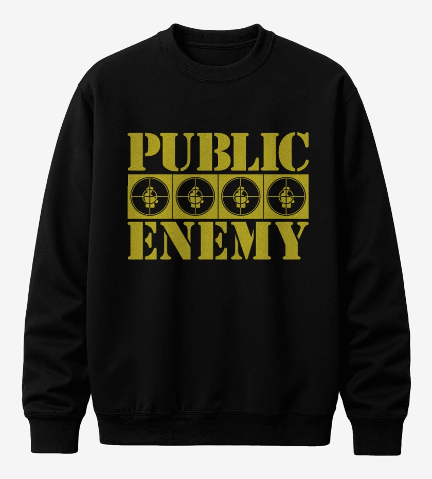 Poleron polo Negro de PUBLIC ENEMY YELLOW