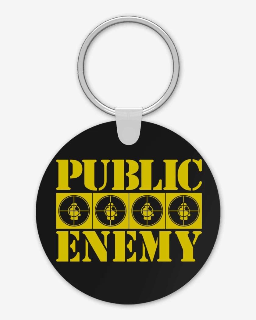 Llavero Negro de PUBLIC ENEMY YELLOW