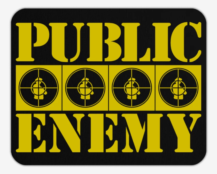 Mousepad Negro de PUBLIC ENEMY YELLOW