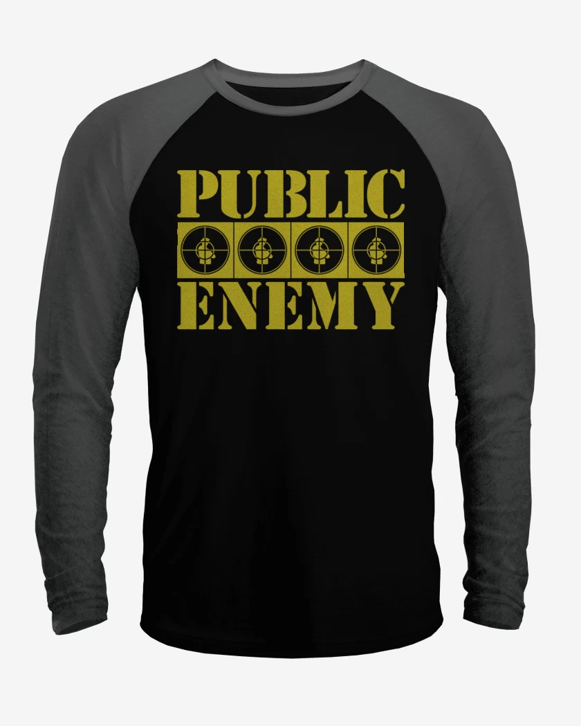 Polera Raglan PUBLIC ENEMY YELLOW