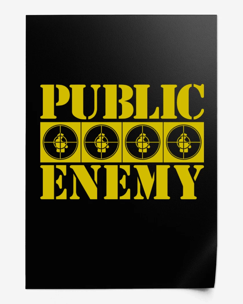 Print Negro de PUBLIC ENEMY YELLOW