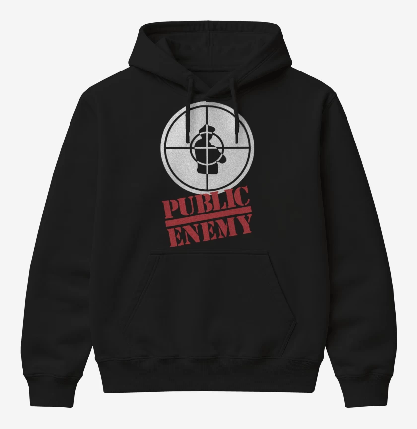 Poleron Canguro básico Public Enemy Logo