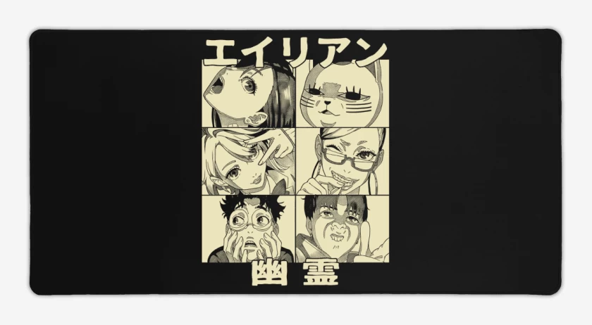 Mouse pad Gamer Negro de Dan Da Dan