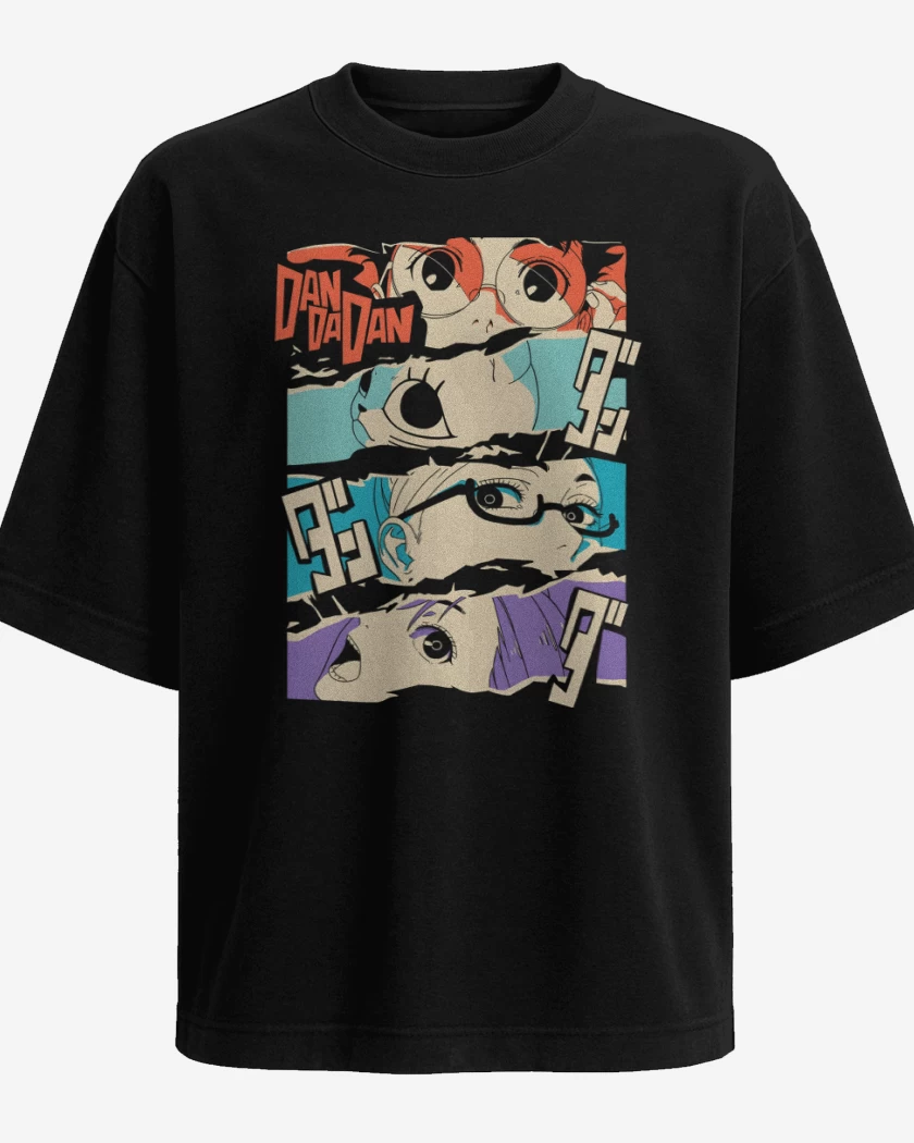 Polera Oversize Negro de DanDaDan Protas