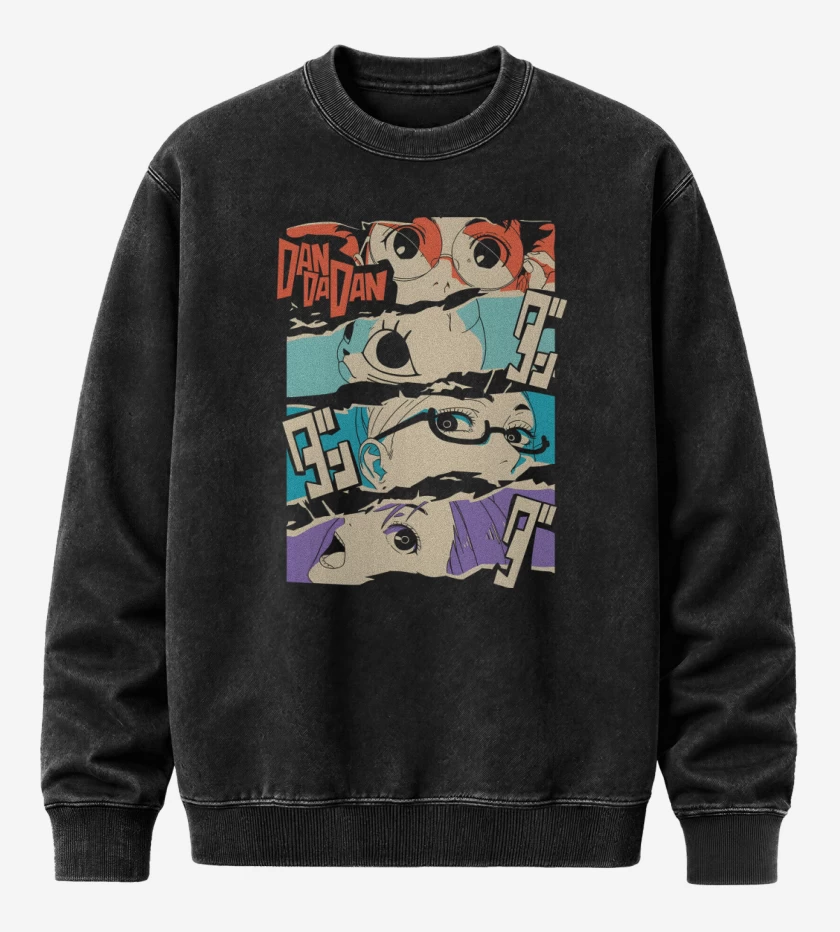 Poleron Polo Acid Wash Negro de DanDaDan Protas