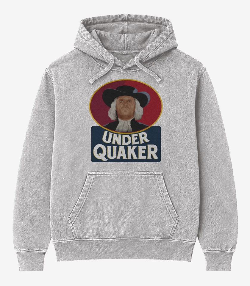 Poleron Canguro Acid Wash Gris Melange de Underquaker 