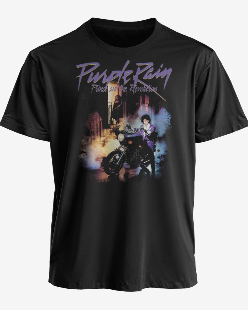 Polera premium Negro de Prince Purple Rain