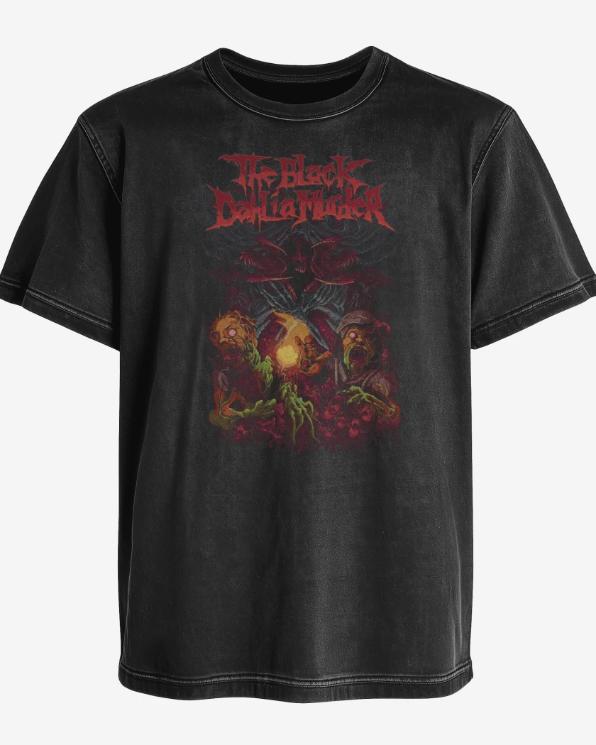 Polera desgastada Negro de The Black Dahlia Murder Wereworm
