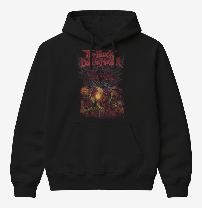 Poleron Canguro básico Negro de The Black Dahlia Murder Wereworm