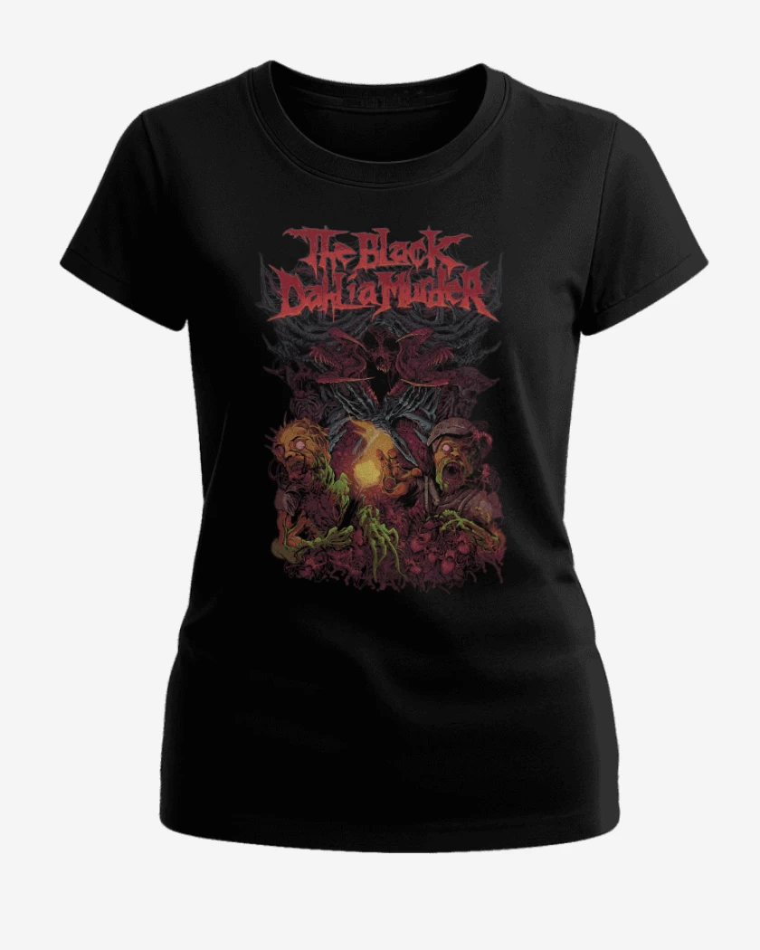 Polera de Mujer Negro de The Black Dahlia Murder Wereworm