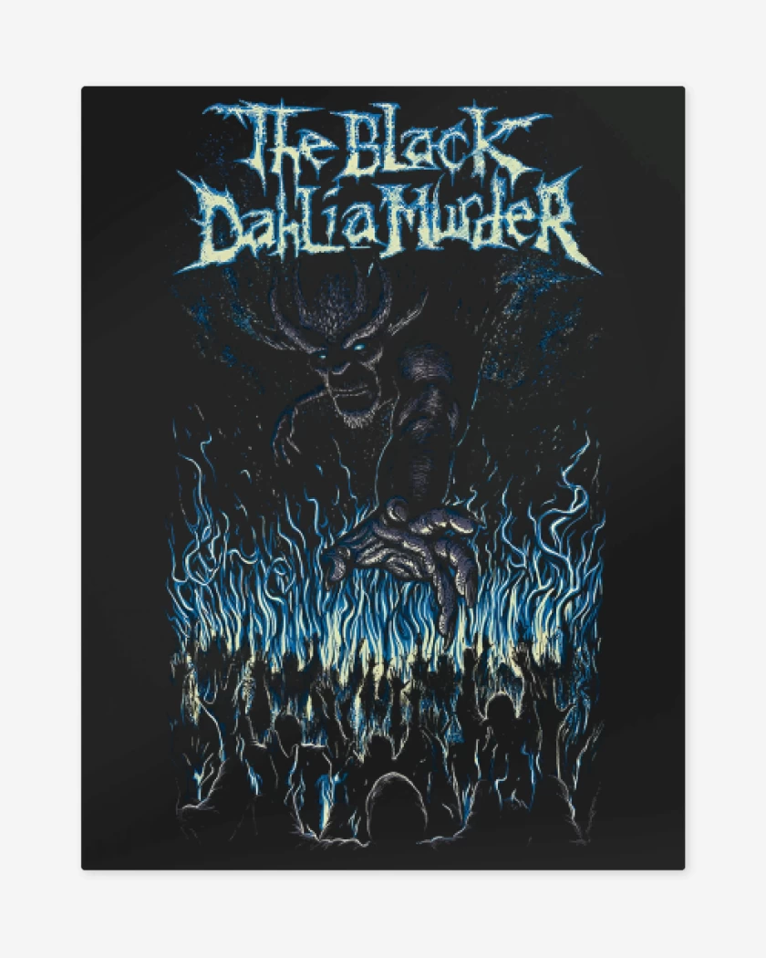 Print metalico Negro de The Black Dahlia Murder Demon