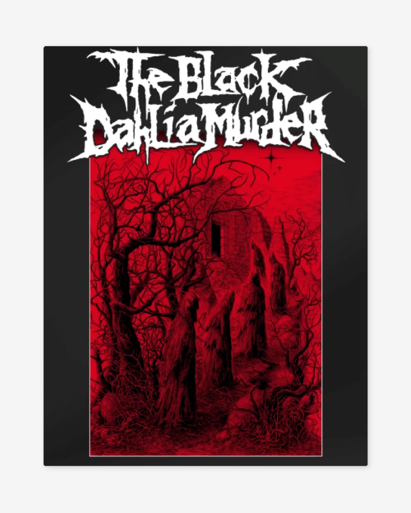Print metalico Negro de The Black Dahlia Murder Forest