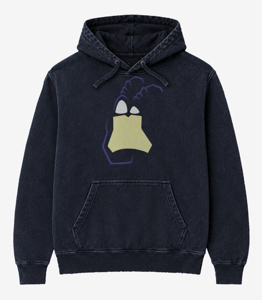 Poleron Canguro Acid Wash Azul Marino de Tick